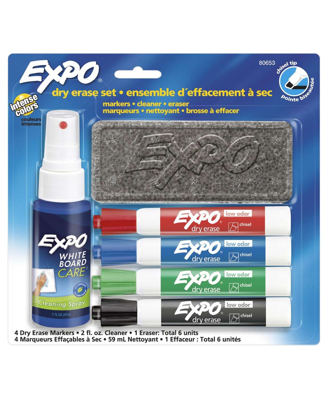 Expo Dry Erase Starter Set with Chisel Tip Markers Shop Highlighters & DryErase at HEB