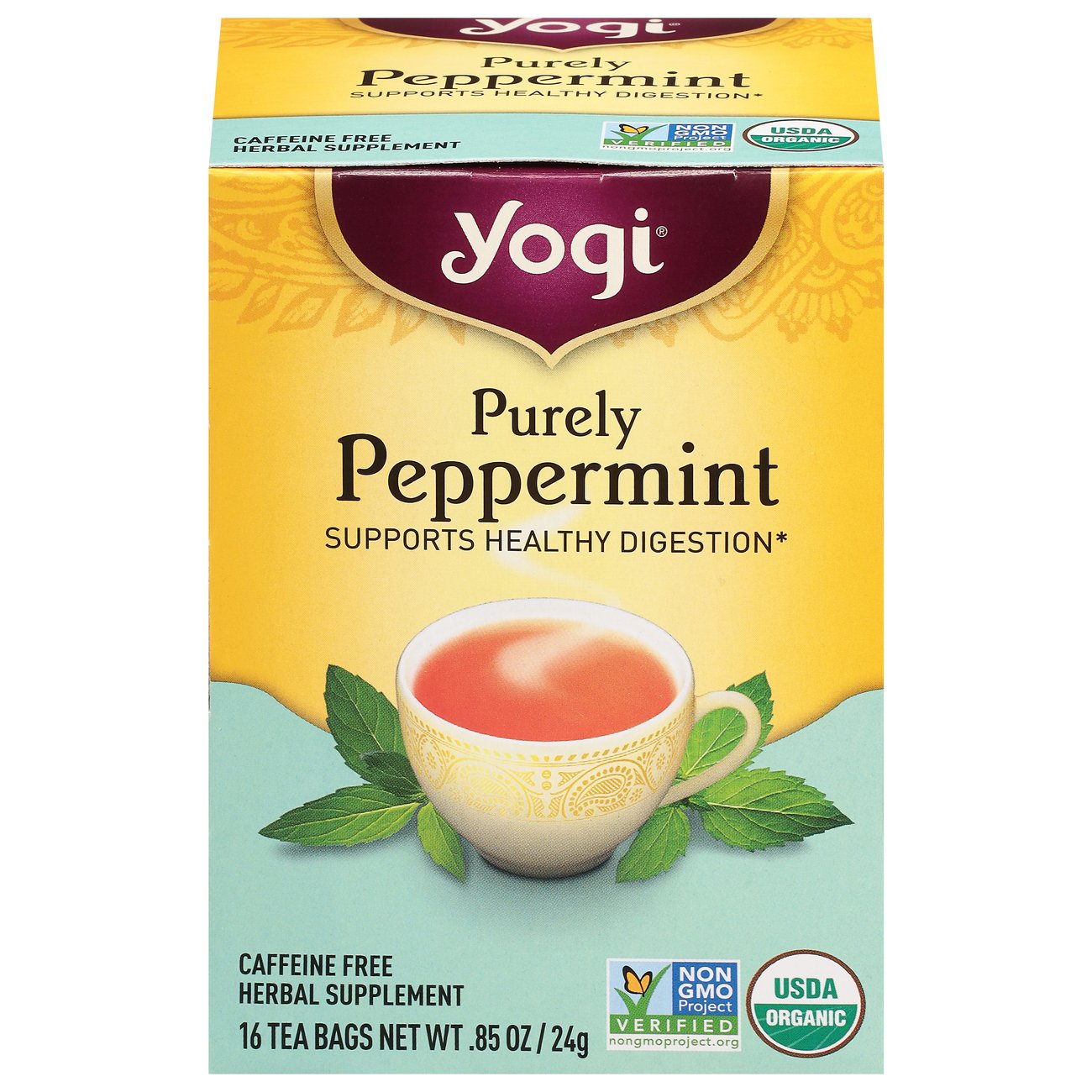 peppermint tea bag