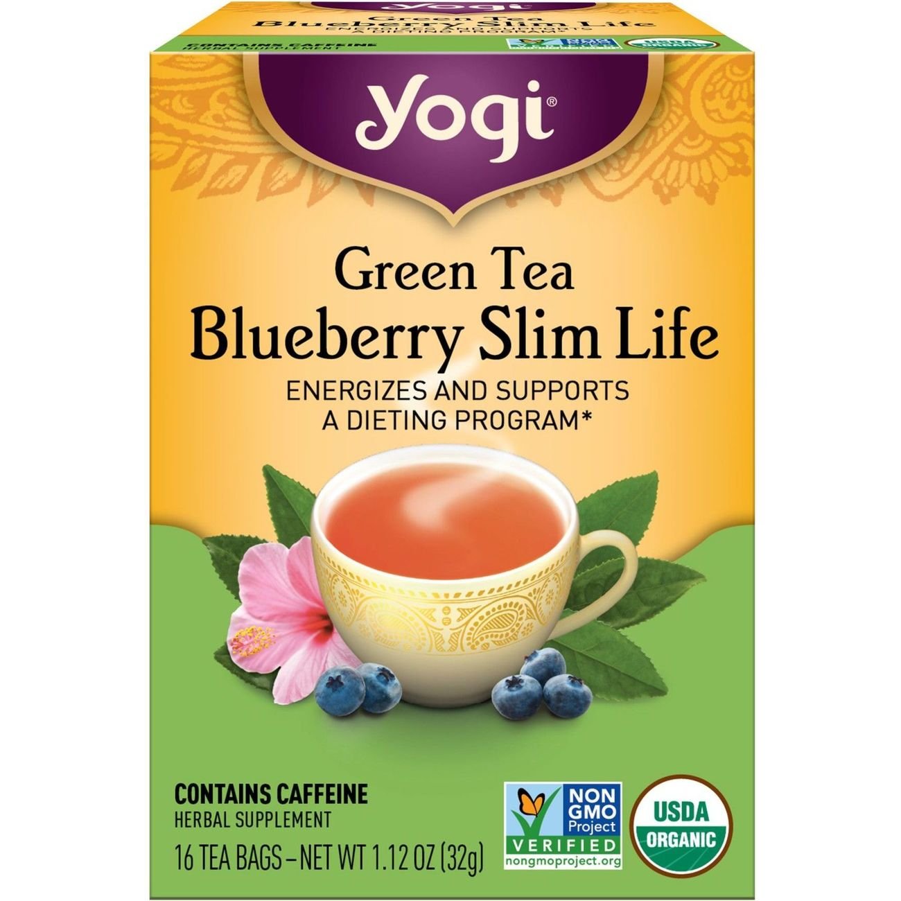 Yogi Blueberry Slim Life Green Tea Bags Shop Tea at HEB