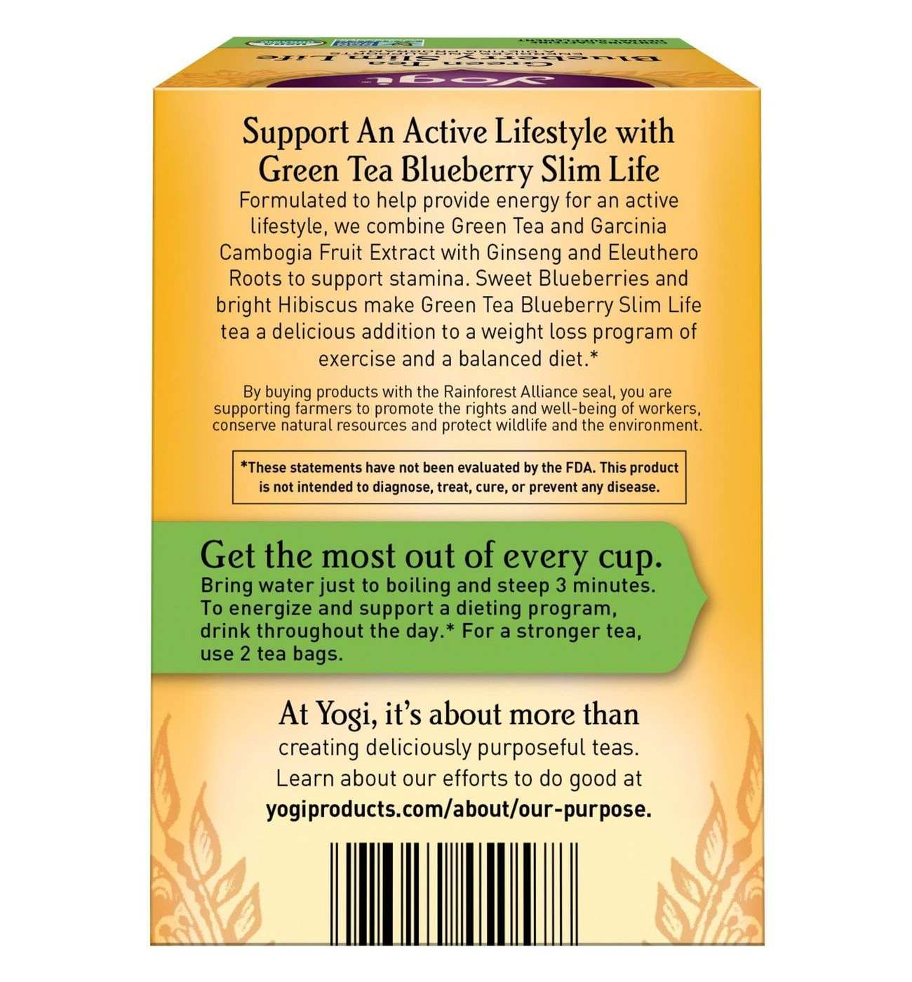 Yogi Green Tea Blueberry Slim Life; image 4 of 5