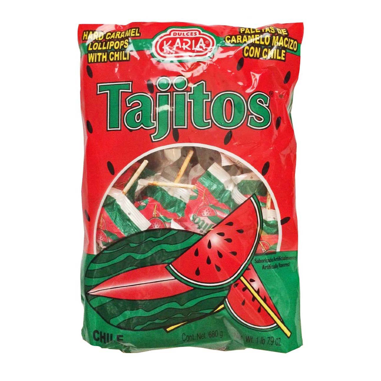 Dulces Karla Watermelon Tajitos Paletas with Chile Shop Candy at HEB