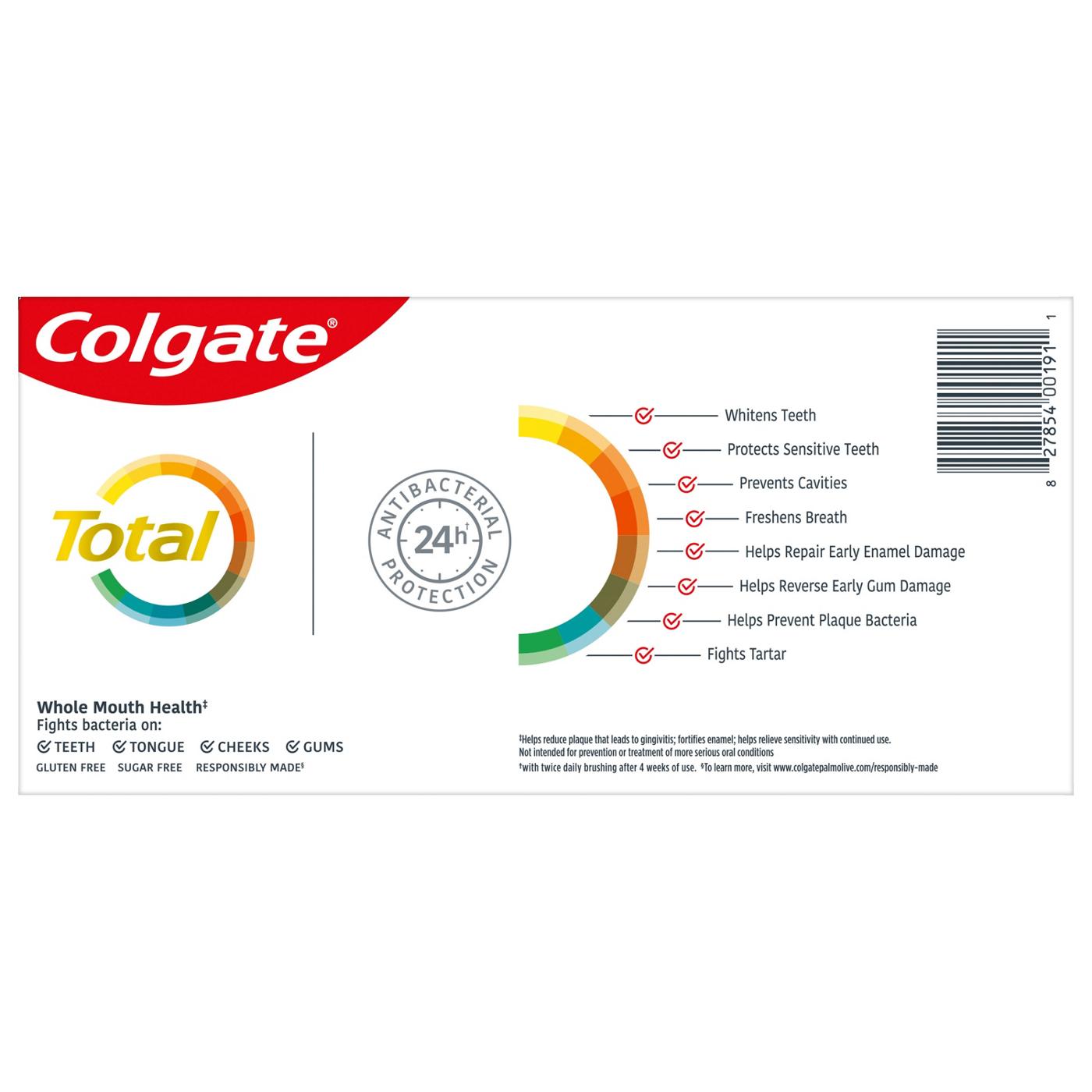 Colgate Total Whitening Gel Toothpaste, 2 Pk; image 2 of 14