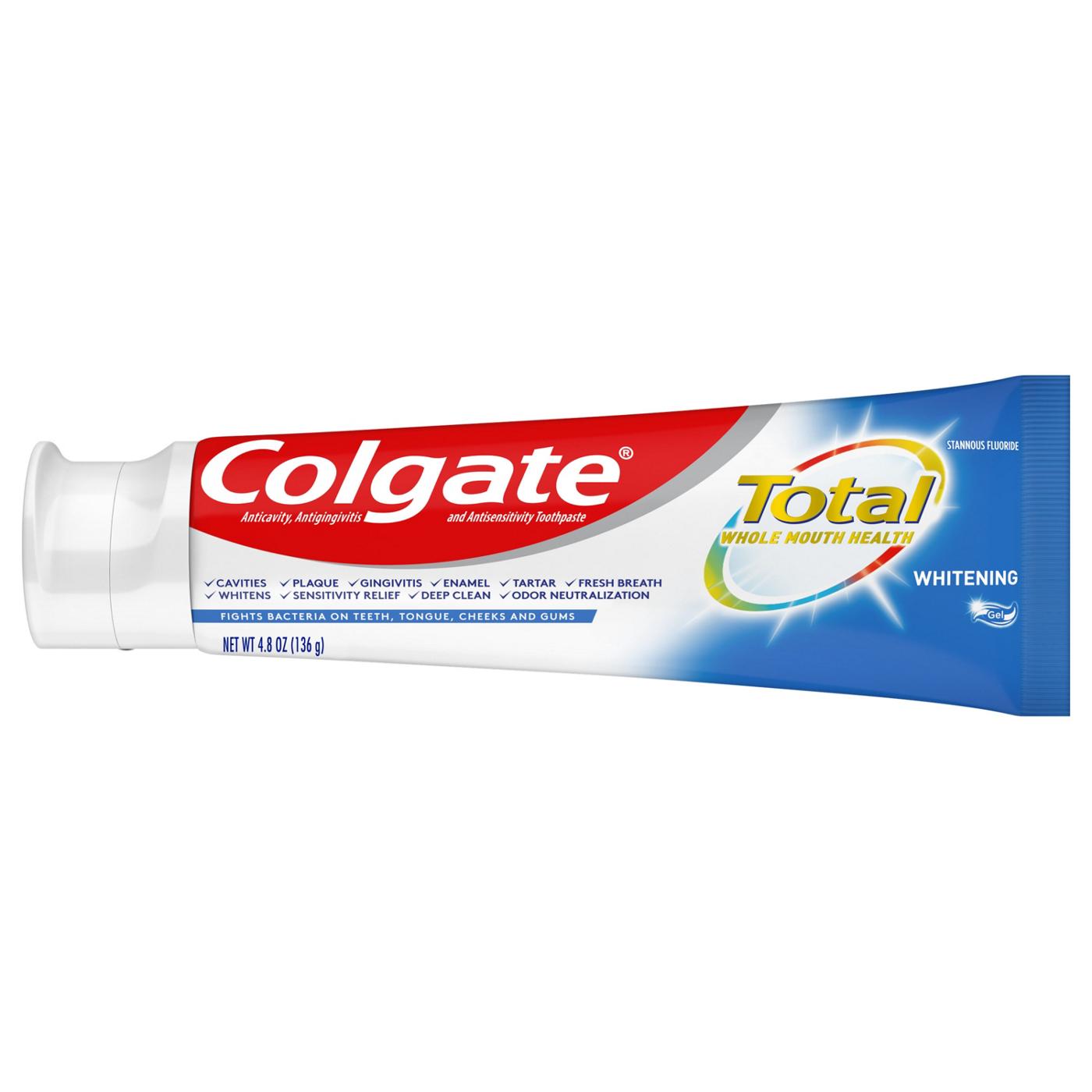 Colgate Total Whitening Gel Toothpaste, 2 Pk; image 10 of 14