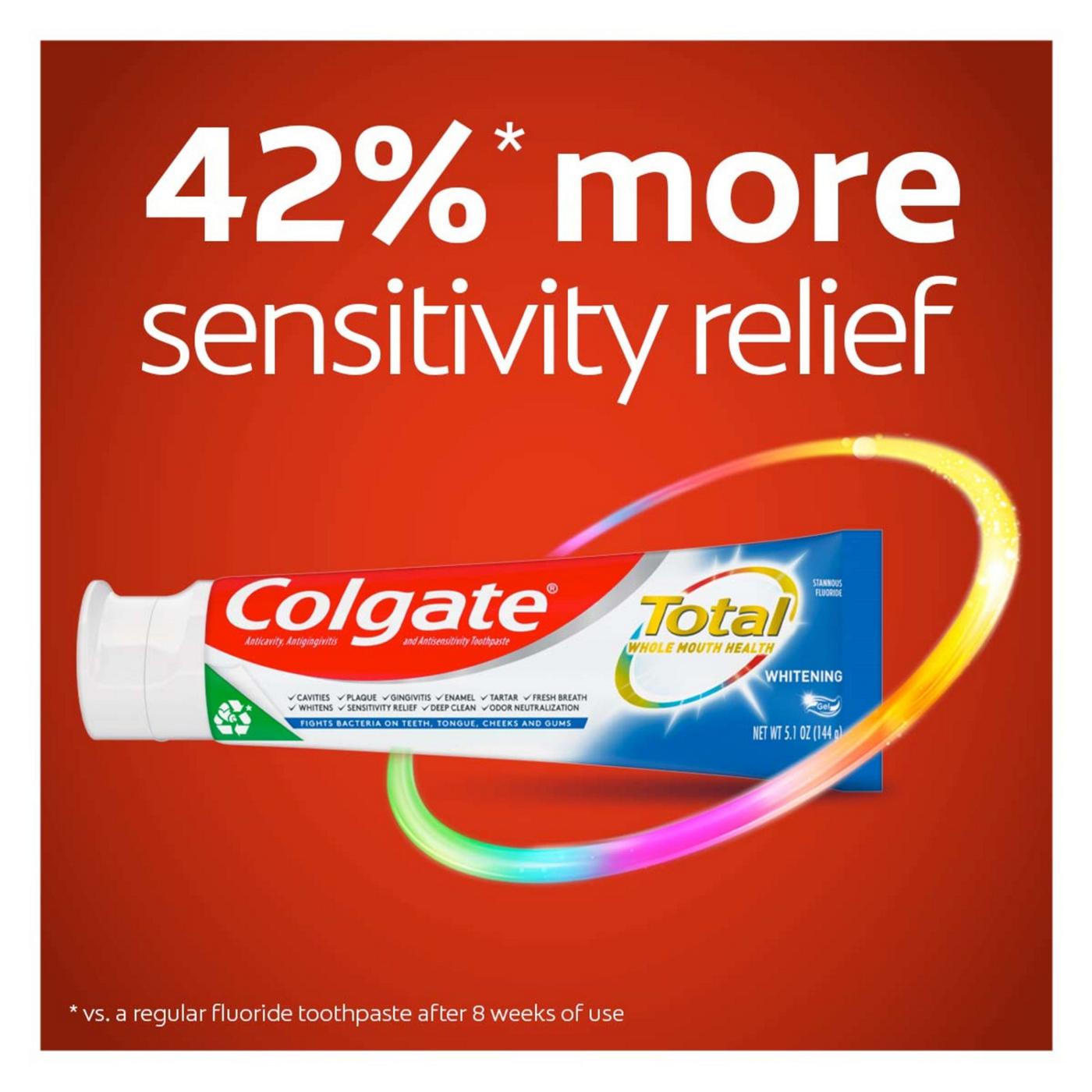 Colgate Total Whitening Gel Toothpaste, 2 Pk; image 13 of 14