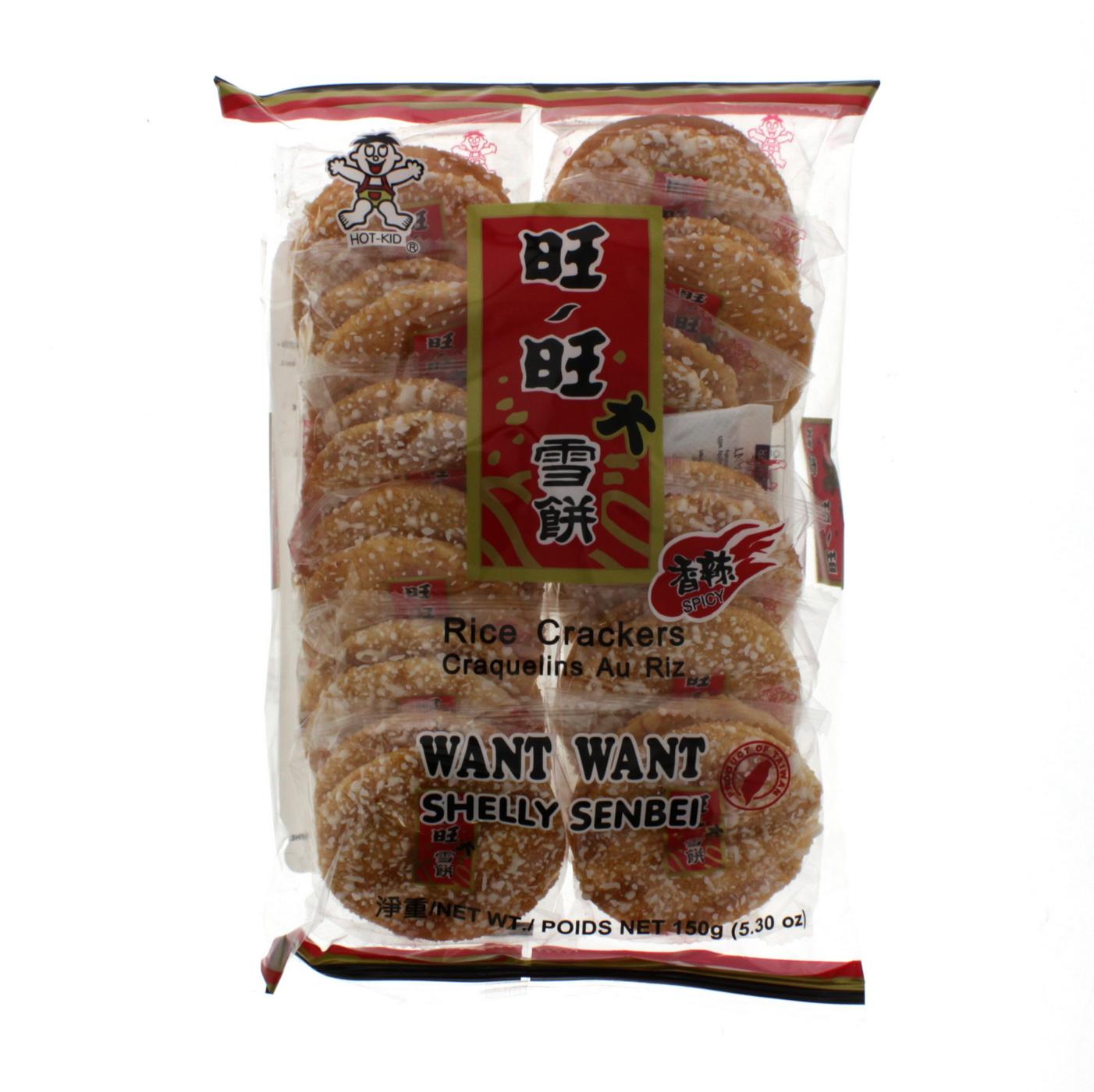 I Lan Food Spicy Rice Cracker Want Want; image 1 of 2