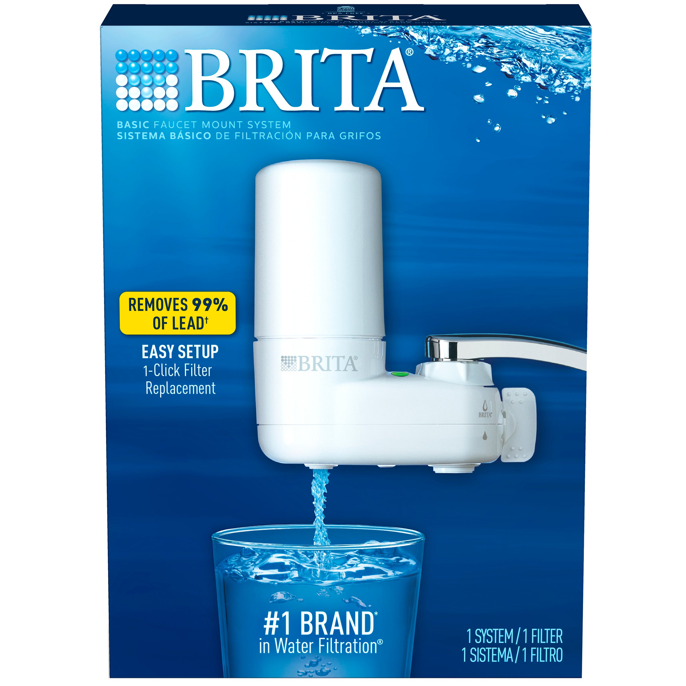 Brita Basic Water Filter Faucet System - White