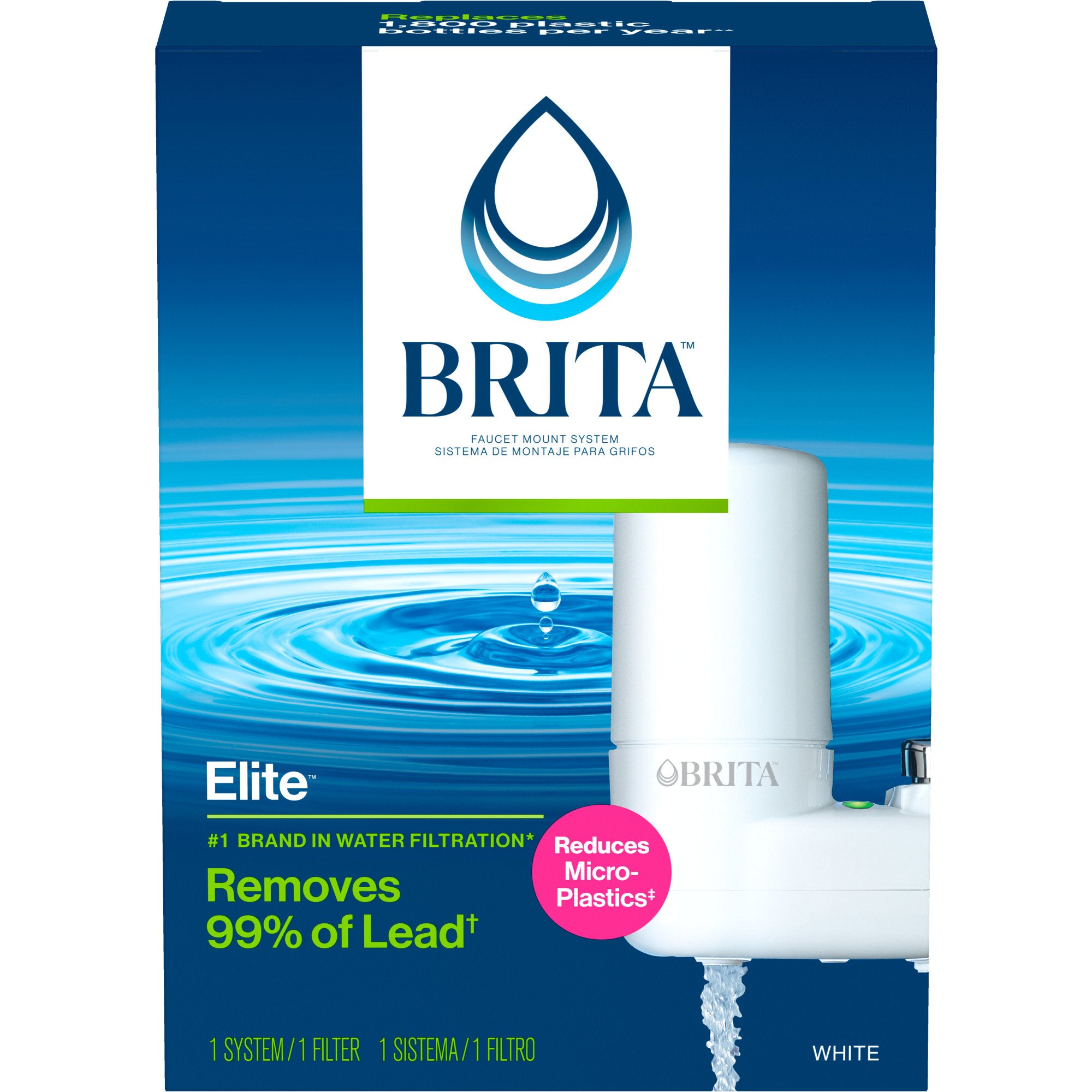 Brita Basic Water Filter Faucet System - White