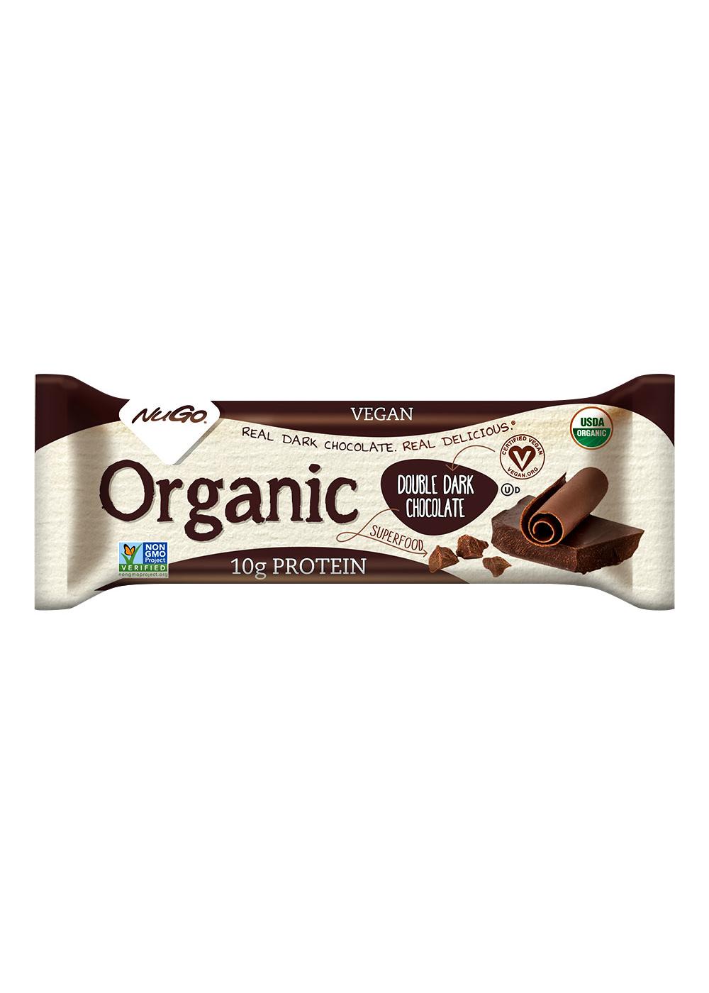 NuGo Organic Double Dark Chocolate Protein Bar; image 1 of 2