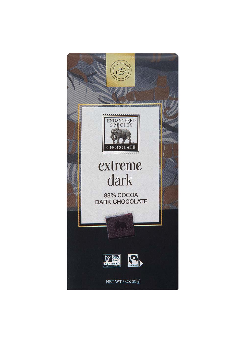 Endangered Species Extreme Dark Chocolate Bar; image 1 of 2