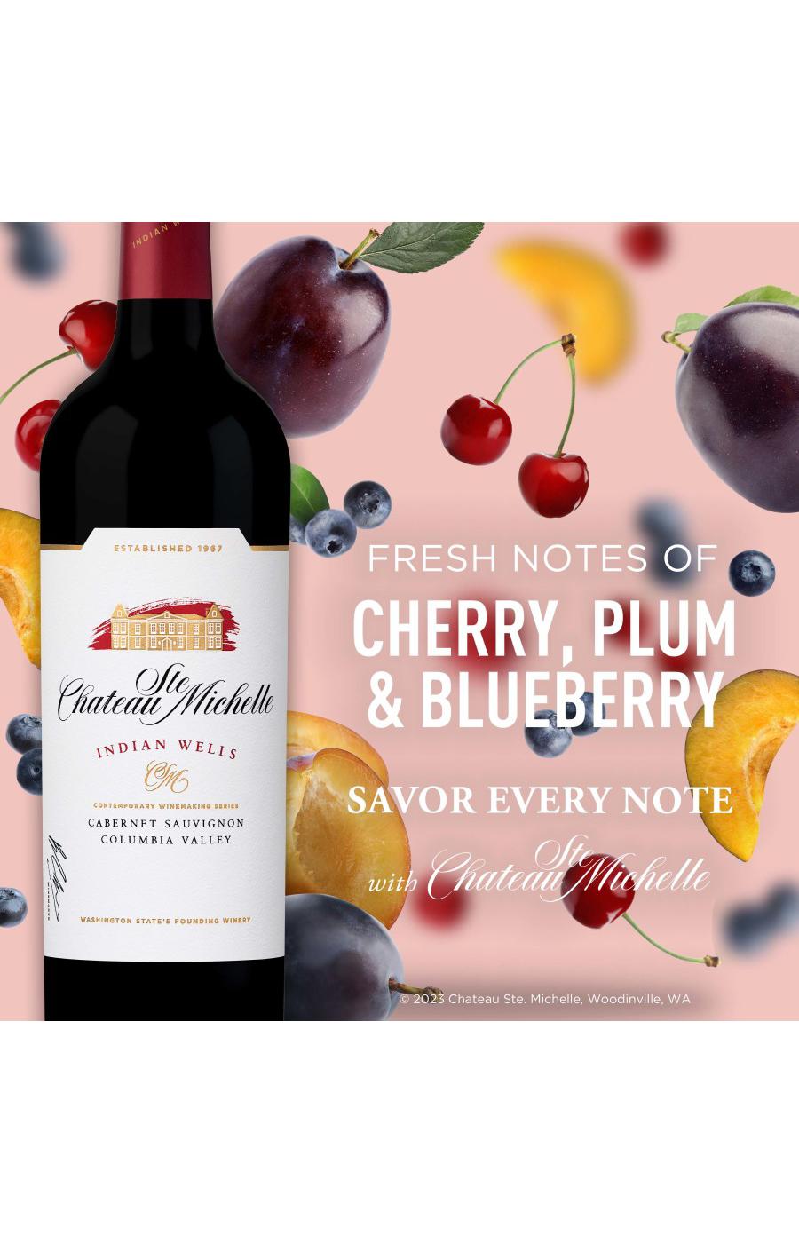 Chateau Ste. Michelle Indian Wells Cabernet Sauvignon Washington Red Wine; image 6 of 7