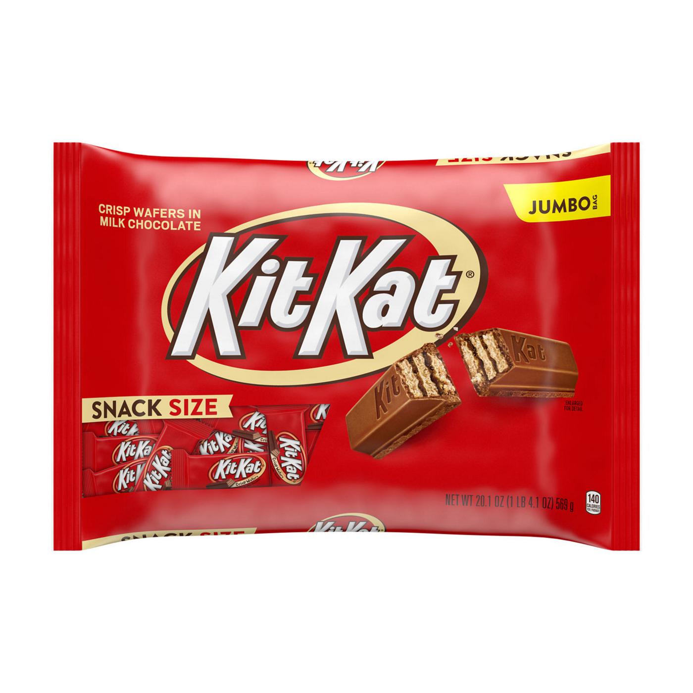 Kit Kat Milk Chocolate Wafer Snack Size Halloween Candy - Jumbo Bag; image 1 of 4