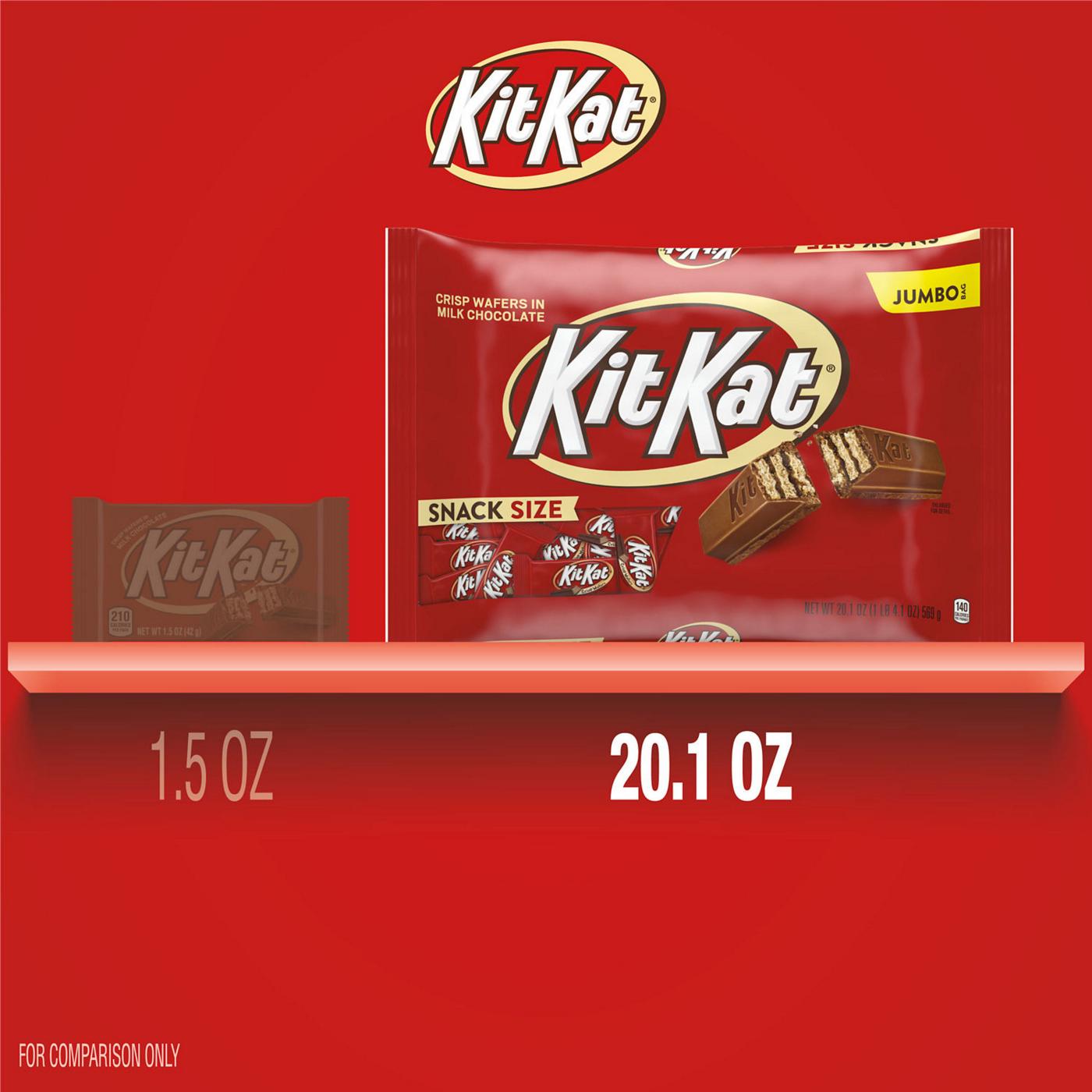 Kit Kat Milk Chocolate Wafer Snack Size Halloween Candy - Jumbo Bag; image 3 of 4