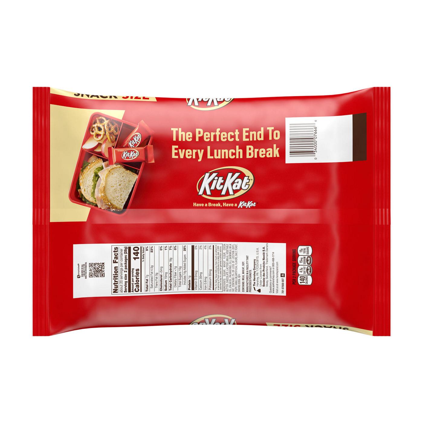 Kit Kat Milk Chocolate Wafer Snack Size Halloween Candy - Jumbo Bag; image 6 of 7