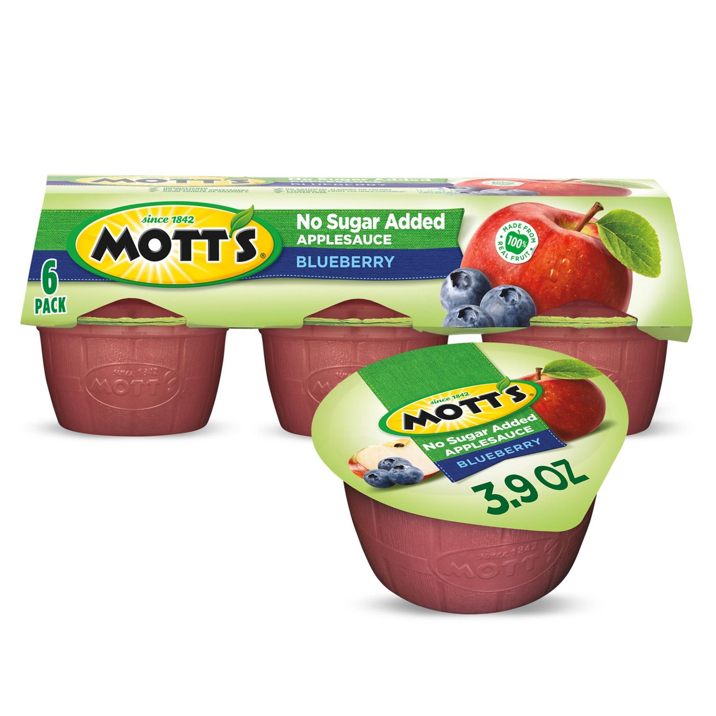 Mott's No Sugar Added Blueberry Apple Sauce; image 3 of 5