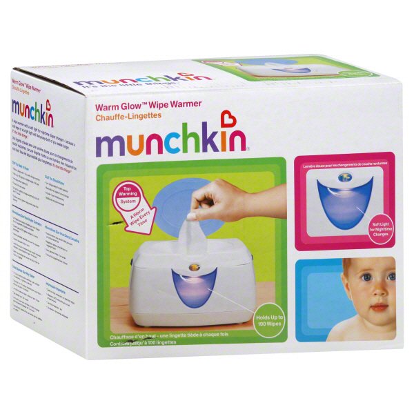 munchkin warm glow wipe warmer