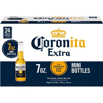 Corona Extra Mexican Lager Import Beer 24 pk Bottles, 7 oz