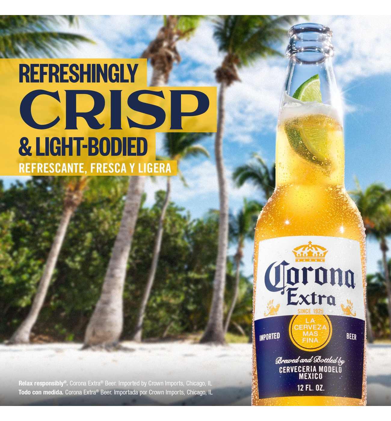 Corona Extra Mexican Lager Import Beer 24 pk Bottles; image 2 of 7