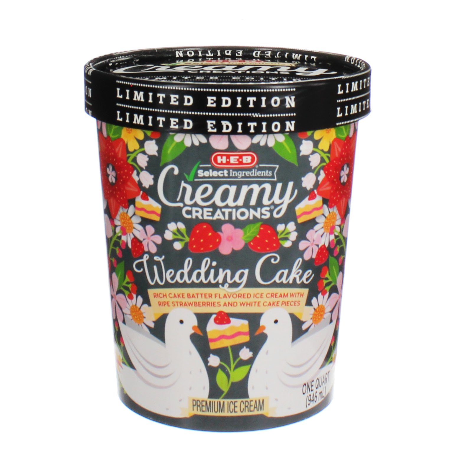 HEB Select Ingredients Creamy Creations Wedding Cake Ice