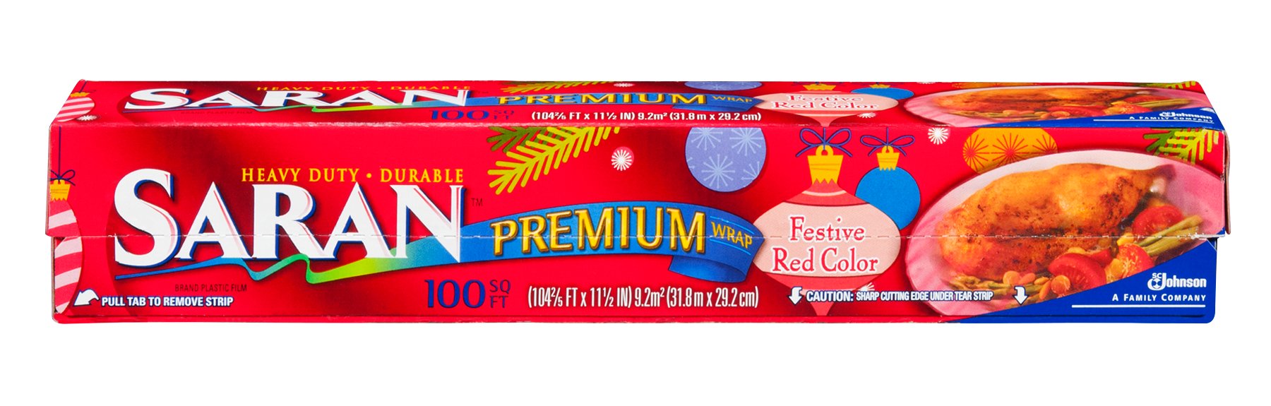 Saran Festive Red Color Plastic Wrap - Shop Foil & Plastic Wrap at H-E-B