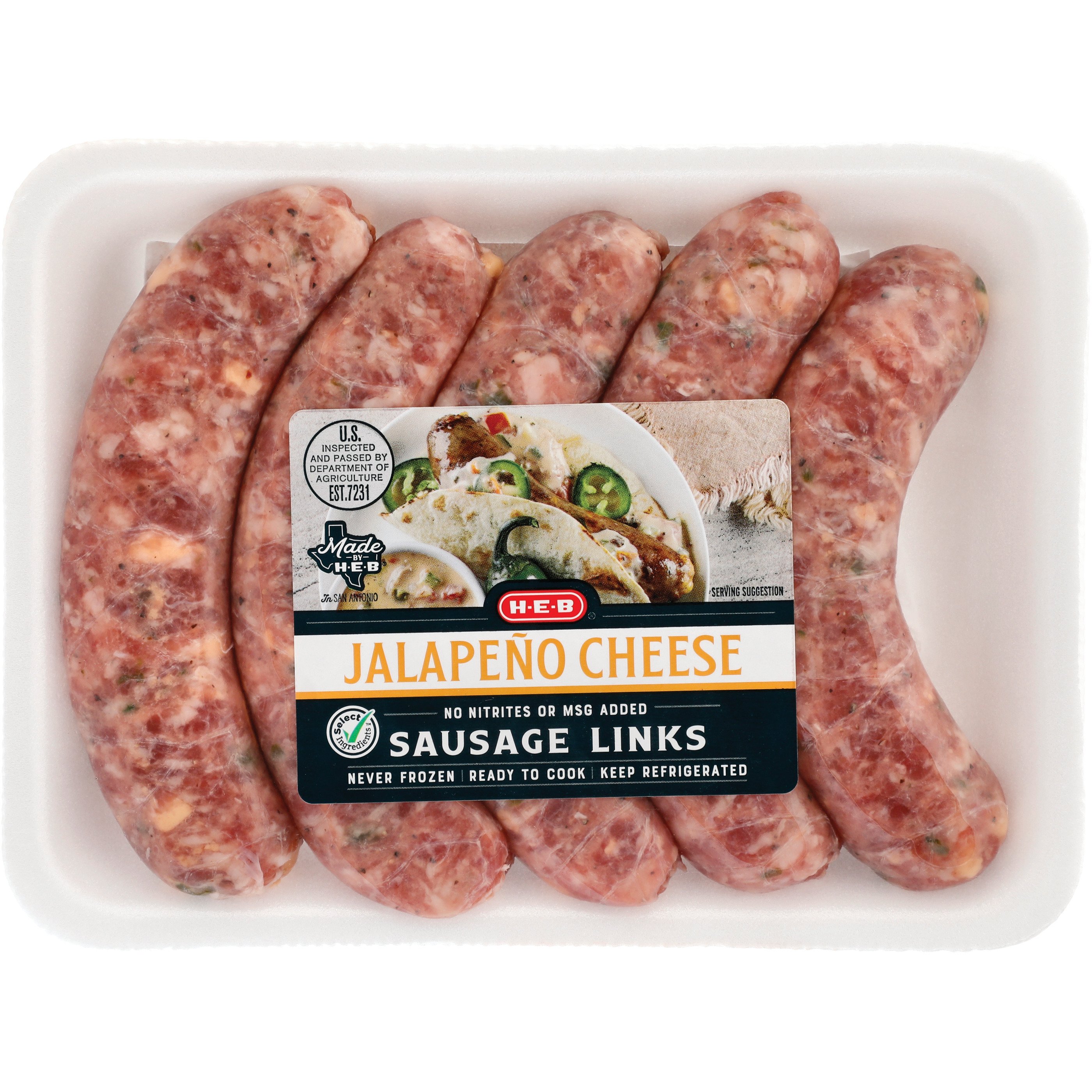 Pork Jalapeno Sausage 200gm - Solisege Fresh Pork Sausage