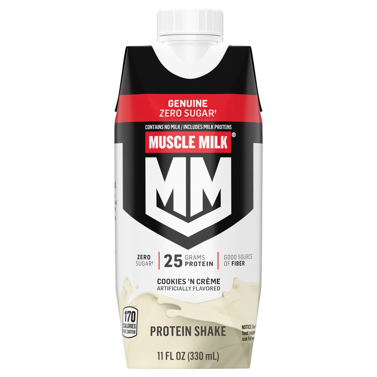 Muscle Milk Single ReadyToDrink Cookies 'N Cream Nutritional Shake