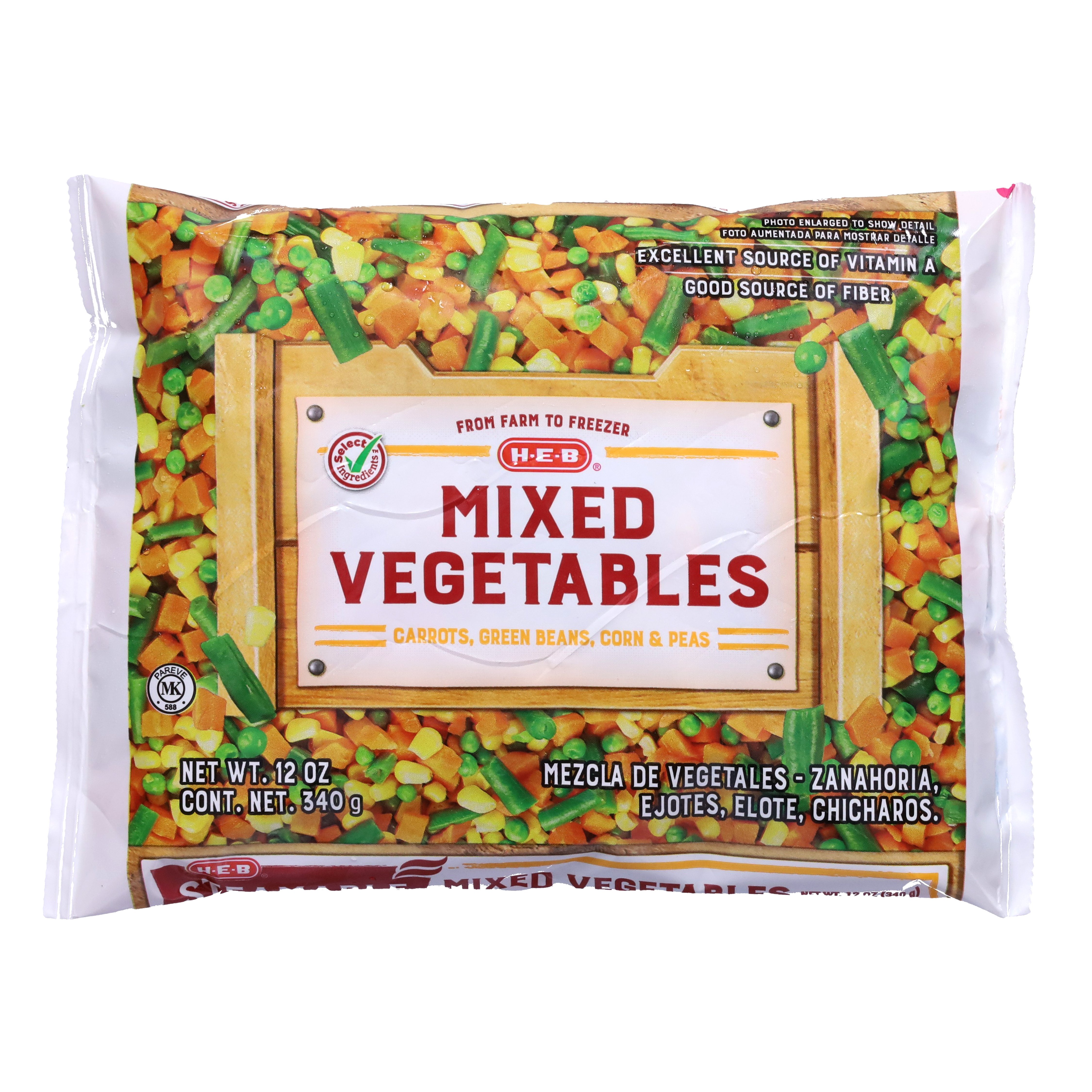 H-E-B Steamable Mixed Vegetables | Fig App