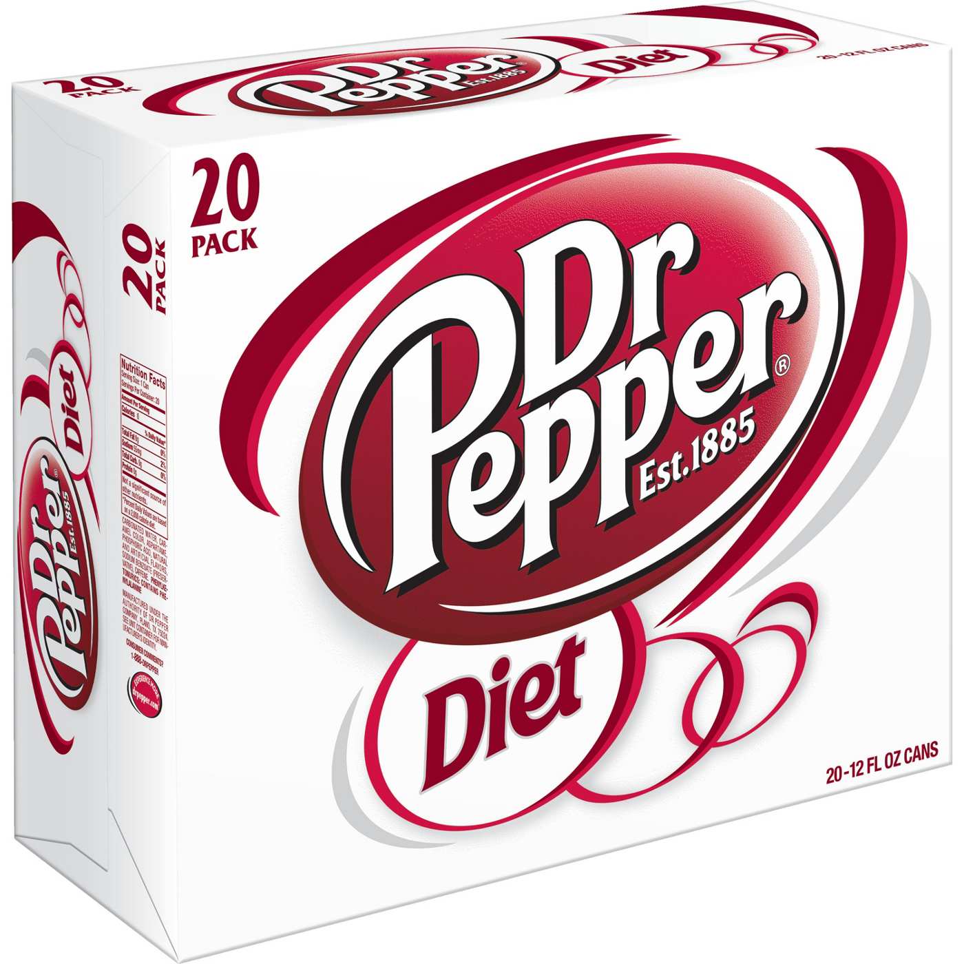 Dr Pepper Diet Soda 12 oz Cans; image 1 of 6