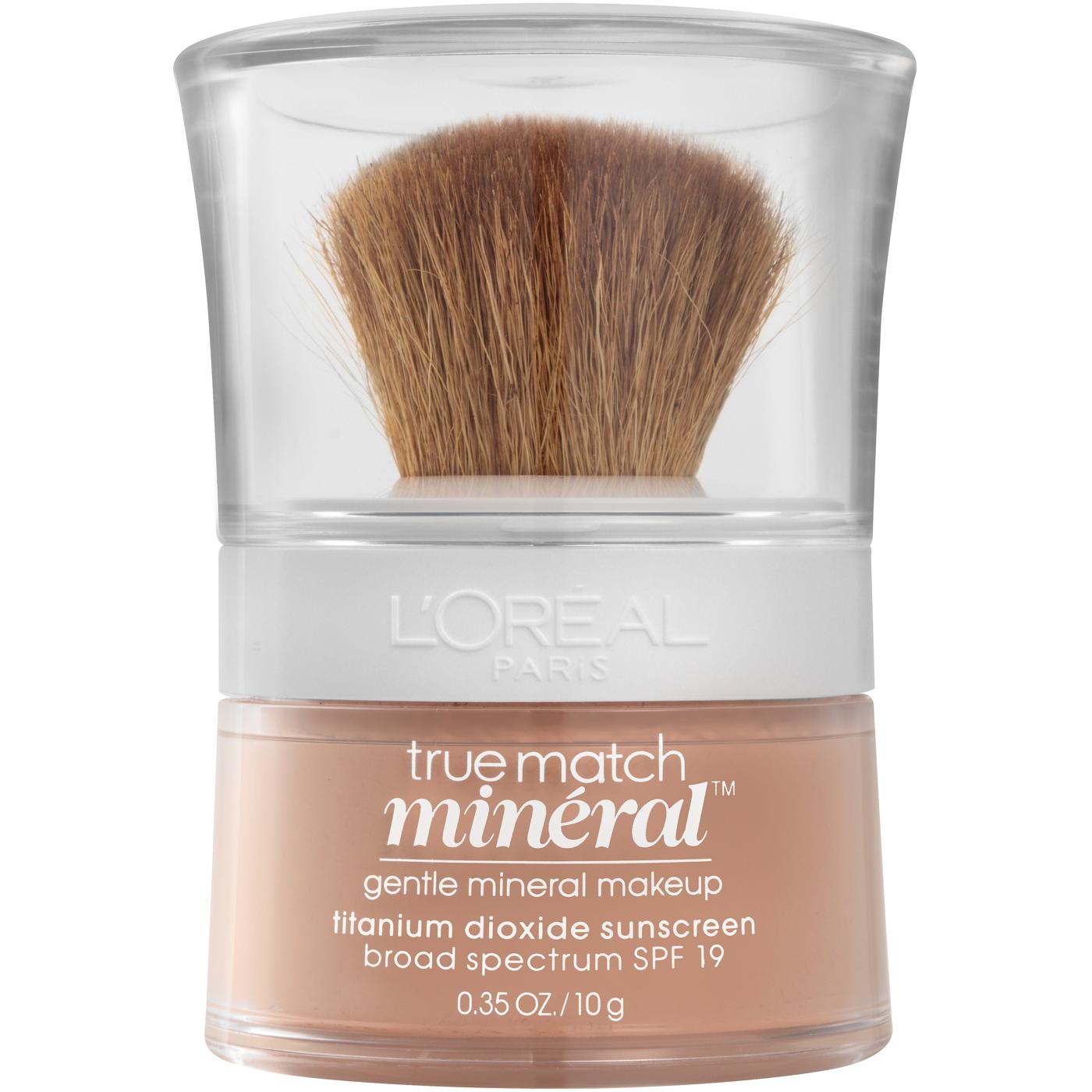L'Oréal Paris True Match Loose Powder Mineral Foundation Makeup, SPF 19 Nude Beige; image 1 of 2