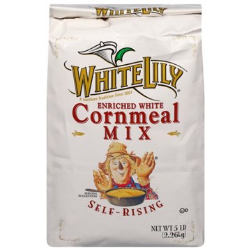 White Lily Self-Rising Enriched White Cornmeal Mix, 5 lbs