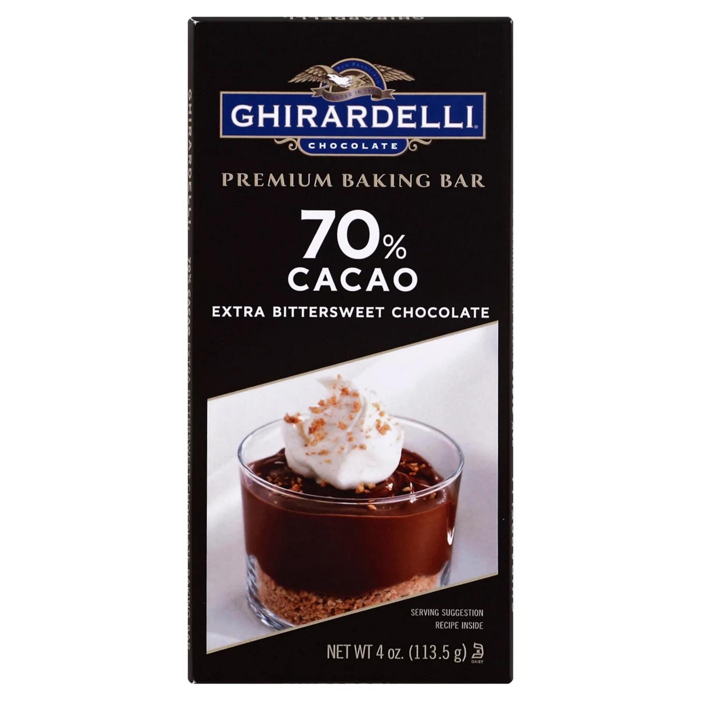 Ghirardelli 70% Cacao Extra Bittersweet Chocolate Premium Baking Bar; image 1 of 2
