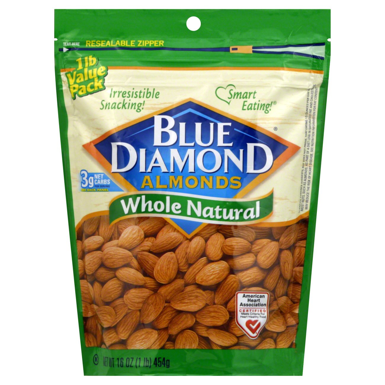 Blue Diamond Whole Natural Almonds Value Pack, 16 oz | Central Market ...