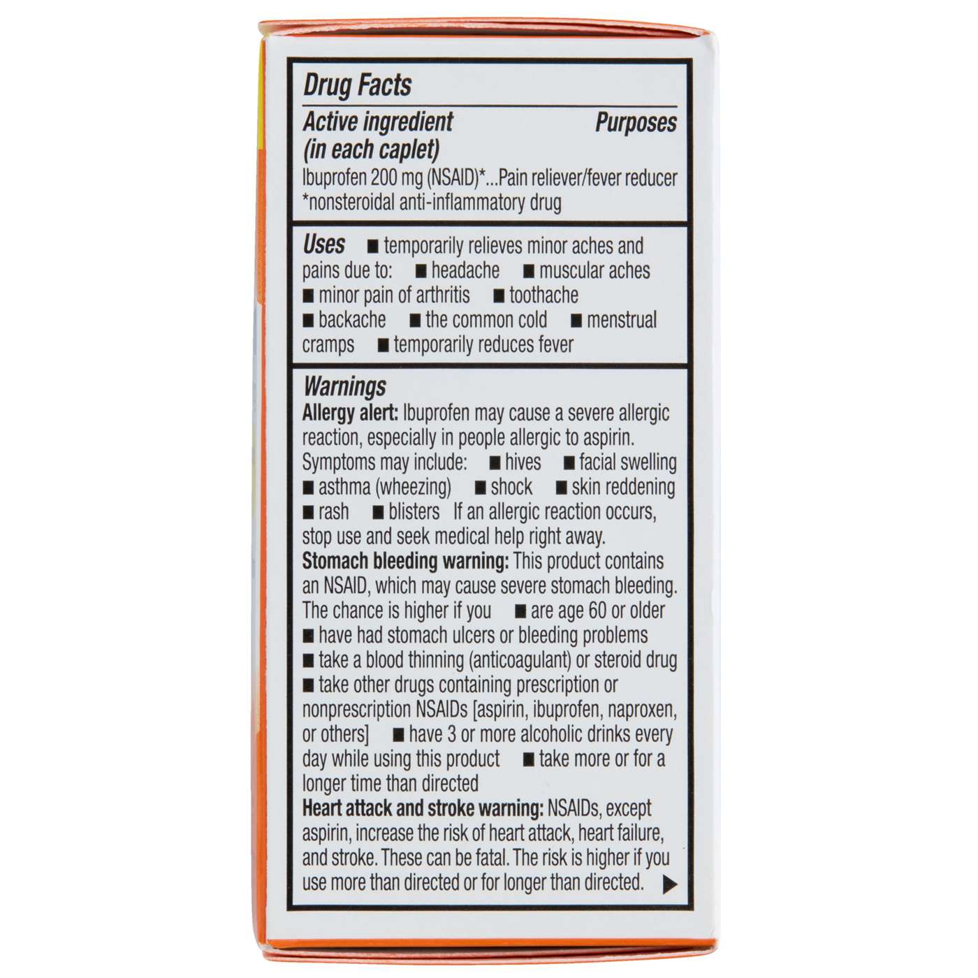 H-E-B Ibuprofen Coated Caplets - 200 mg; image 3 of 5