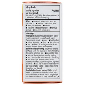 H-E-B Ibuprofen Coated Caplets - 200 mg, 50 ct