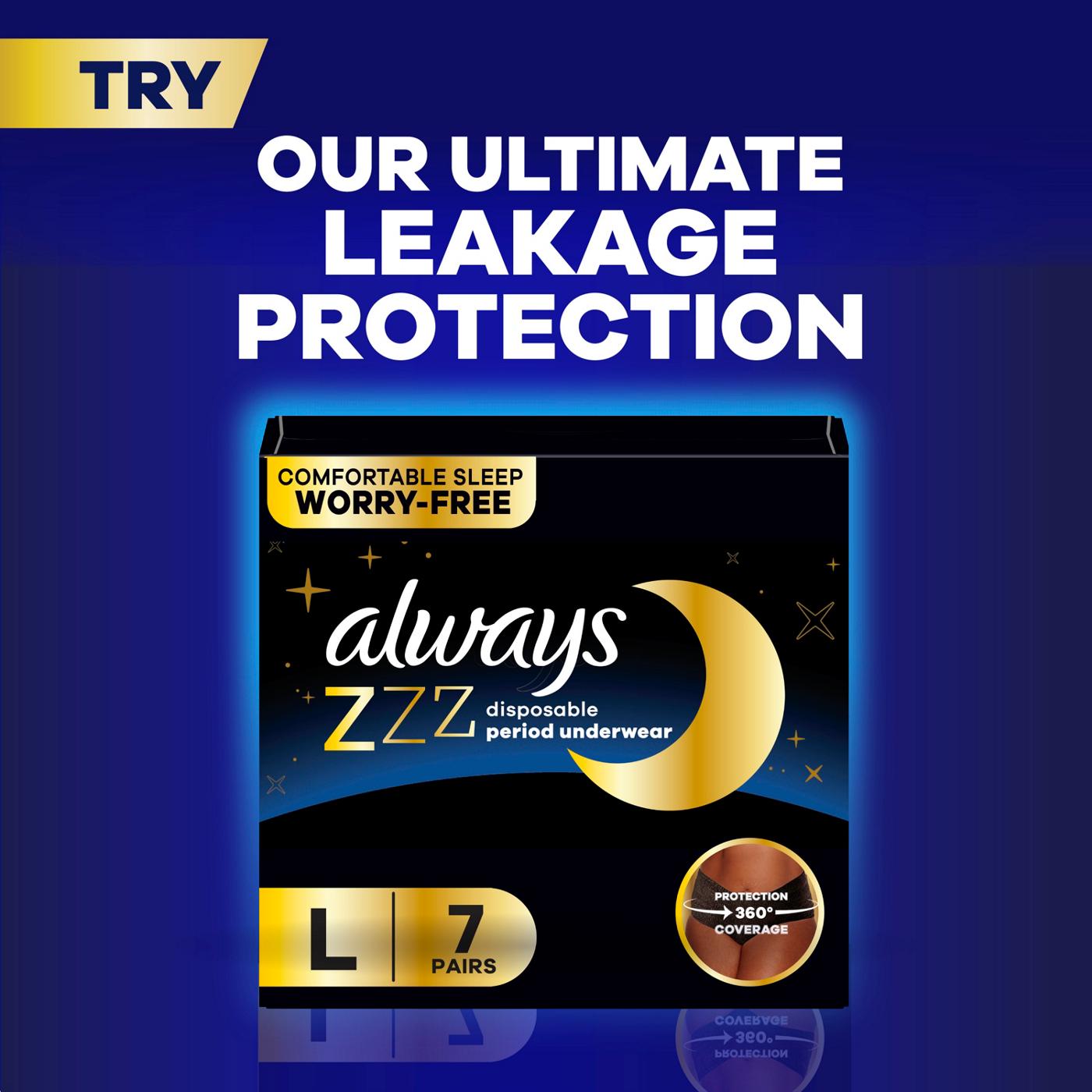 Always Ultra Thin Overnight Pads with Wings, Overnight, Unscented Size 4; image 7 of 10