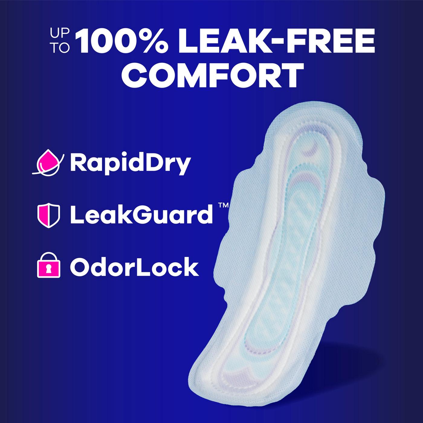 Always Ultra Thin Overnight Pads with Wings, Overnight, Unscented Size 4; image 10 of 10