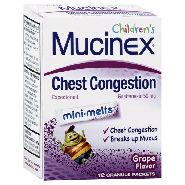 Mucinex Children's Expectorant, Chest Congestion, 50 mg, MiniMelts