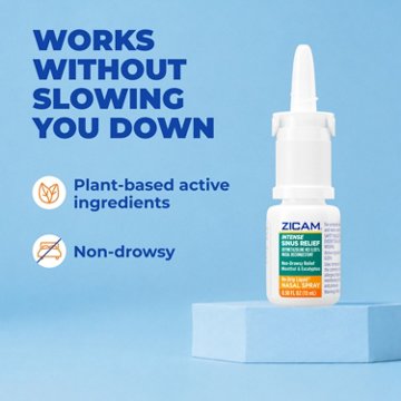 Zicam Intense Sinus Relief Nasal Spray, 0.5 oz