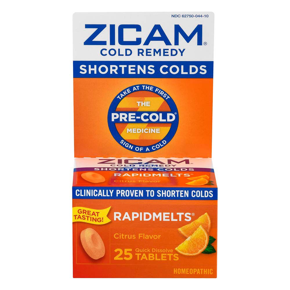 Zicam Cold Remedy Rapidmelts Tablets Citrus Shop Herbs & homeopathy