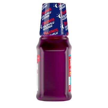 Tylenol Cold + Flu + Cough Night Liquid Medicine - Wild Berry