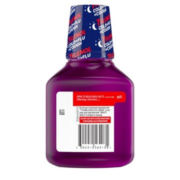 Tylenol Cold + Flu + Cough Night Liquid Medicine - Wild Berry