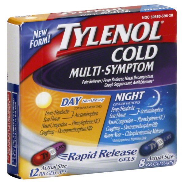 Tylenol Cold, MultiSymptom, Rapid Release Gels, Day, Night Shop