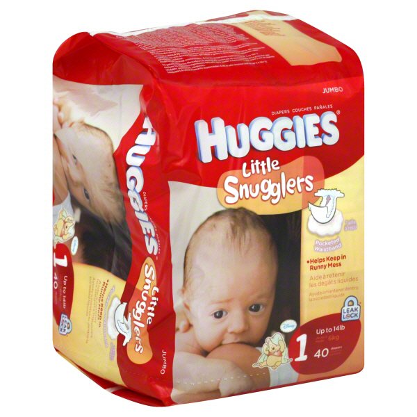 Huggies Little Snugglers Baby Diapers - Size 1 - Shop Diapers at H-E-B