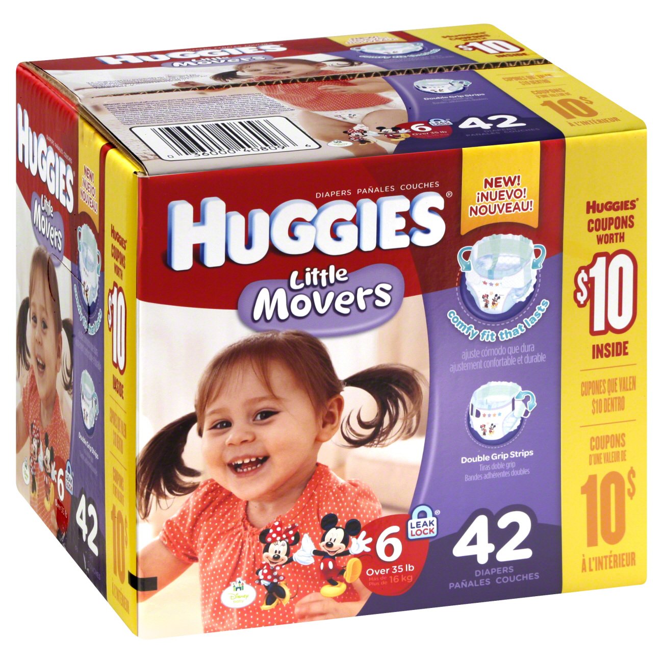 huggies diapers little movers size 6