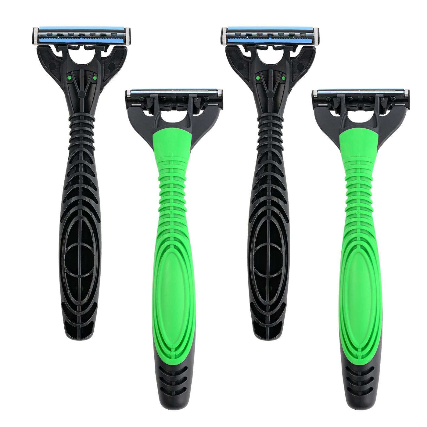 Hill Country Essentials Men's Speed 3 Triple Blade Disposable Razors For Sensitive Skin; image 2 of 6