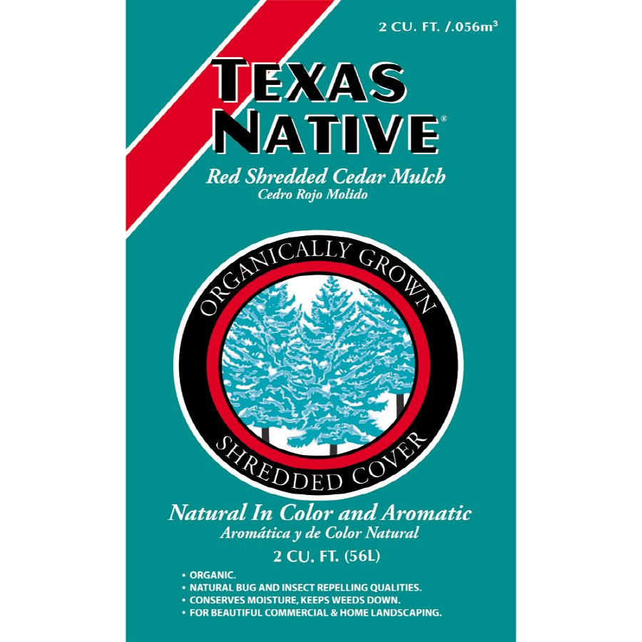 Texas Native Red Shredded Cedar Mulch Shop Soil & mulch at HEB