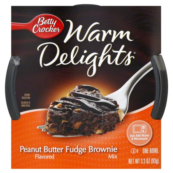 Betty Crocker Warm Delights Peanut Butter Fudge Brownie Mix Shop