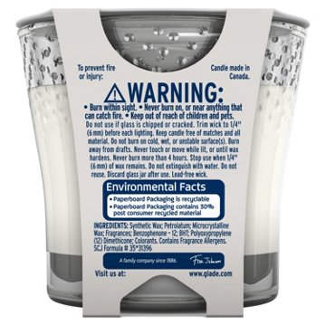 Glade Sheer Vanilla Embrace Candle , 3.4 oz