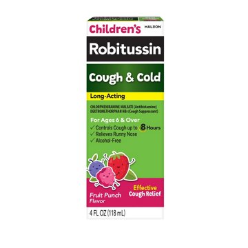 Robitussin Robitussin LongActing Cough & Cold Medicine - Fruit Punch, 4 oz