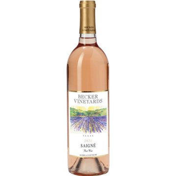 Becker Vineyards Saigne Rose Texas Wine, 750 mL