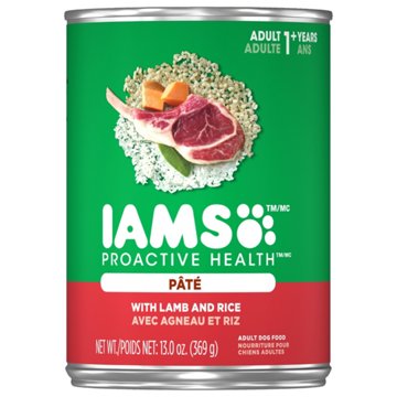 IAMS Proactive Health Adult Wet Dog Food - Classic Ground with Lamb and Whole Grain Rice